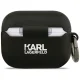 Karl Lagerfeld Silicone Karl & Chaupette Head 3D maciņš AirPods Pro 3, Black