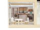 Bērnu Spēļu Koka Leļļu Māja ar Mēbelēm un LED Gaismu LULILO, 78cm | Play Dollhouse with Furniture