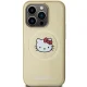 Hello Kitty iPhone 14 Pro Max Case Leather Kitty Head MagSafe, Gold