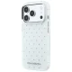 Чехол Karl Lagerfeld IML Rhinestones для iPhone 17 Pro / 18 Pro, белый