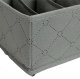 Underwear Drawer Organizer Set (3 pcs), Grey