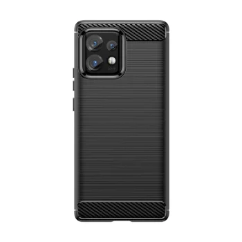 Carbon Case silikona vāciņš Motorola Edge 40 Pro, melns