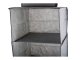 Hanging Wardrobe Organizer with 3 Shelves, 30x30x60 cm, Grey