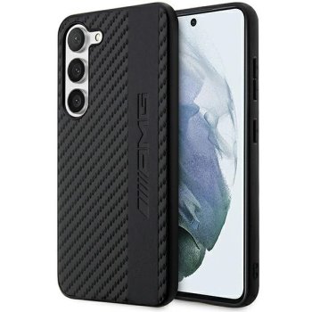 Mercedes-AMG Samsung Galaxy S23 vāciņš Carbon Stripe & Embossed Melns