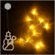 Светодиодное новогоднее украшение на окно Снеговик, 49 см, 10 LED, на...