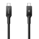 Spigen EB10010CC USB-C uz USB-C kabelis 100W 100 cm, melns