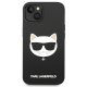 Karl Lagerfeld Silicone Choupette Head MagSafe vāciņš iPhone 14 Plus, Melns