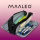 Трехсекционный пенал Maaleo, черный