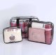 Caurspīdīgas Ceļojumu Organizatora Kosmētikas Ceļojumu Somas, 3 gab. l Transparent Travel Organizer Makeup Bags