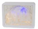 3D papīra izgriezumu nakts lampa ar RGB LED, pulti un skārienvadību, balta