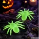 Halloween Decoration Large Spiders, Fluorescent, 11 cm, 2 pcs, Green