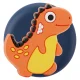 TFO silikona maciņš AirTag ar 3 dinozauru piespraudēm
