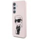 Чехол Karl Lagerfeld Silicone Graffiti Ikonik MagSafe для Samsung Galaxy S25, розовый