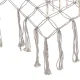 Садовый гамак Boho с деревянной планкой и бахромой 200x100см серый