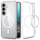 Spigen Ultra Hybrid Mag MagSafe vāciņš Samsung Galaxy S26, caurspīdīgs un balts