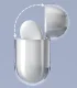 Maciņš AirPods 2 / AirPods 1 austiņām, polikarbonāta, caurspīdīgs