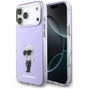 Karl Lagerfeld IML Aquarelle MagSafe vāciņš iPhone 17 Pro Max, Violeta