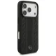 Mercedes-Benz Leather Laurel Leaves Stripes MagSafe Case for iPhone 17 Pro - Black