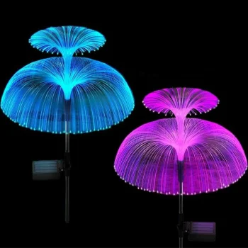 Dārza solārās lampas Medūza RGB, 2 gab.