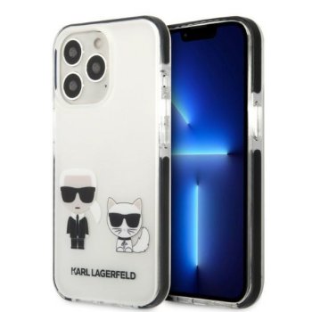 Karl Lagerfeld iPhone 13 Pro / 13 vāciņš Karl & Choupette Balts