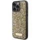 Чехол Guess для iPhone 15 Pro Max Rhinestone Metal Logo, желтый