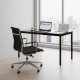 Virtuves galds 120x60 cm 4-5 personām datorsgalds ModernHome, melns