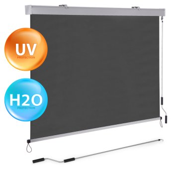 Вертикальная маркиза рулонная штора для террасы MultiGarden, антрацит