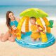 INTEX Tropical Island Inflatable Kids Pool with Sunshade Canopy 58417
