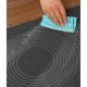 Non-slip Silicone Pastry Baking Dough Rolling Mat (59x39cm) + Pastry Roller Confectionery Silicone (38cm)