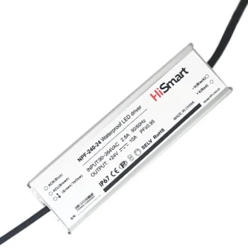 Barošanas bloks 24V 10A 240W IP67 ar PFC
