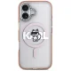 Чехол Karl Lagerfeld IML Choupette Sketch Logo MagSafe для iPhone 17, Розовый