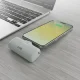 SBS EcoPower 5000 mAh 10W Power Bank with Built-in USB-C Connector, Gray