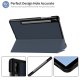 Samsung Galaxy Tab S6 (SM-T860, SM-T865) - Vāks apvalks pārvalks | Tri-fold Stand Leather Case Cover with Pen Holder,...