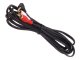 Maclean MCTV-825 Leņķa 3.5mm Mini Jack uz 2RCA Audio Kabelis, 3m, Melns
