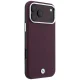 Чехол BMW Sign Deboss Quilted Metal Logo MagSafe для iPhone 18 Pro Max / 17 Pro Max, бордовый