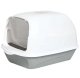 Enclosed Cat Litter Box with Scoop ZW32, Grey