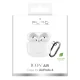 Austiņu maciņš Puro Icon priekš AirPods 4 ar karabīni, Balts