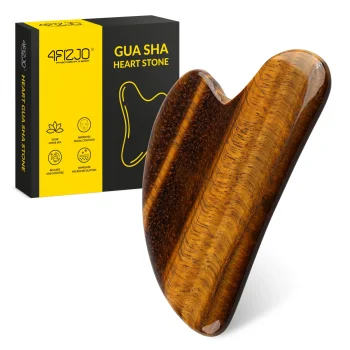 Массажный камень гуаша 4FIZJO из кварца тигровый глаз