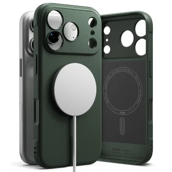 Ringke Onyx Magnetic MagSafe vāciņš iPhone 17 Pro - Zaļš | Phone Case Cover Green