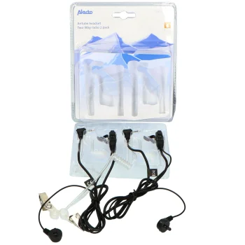 Alecto FRH-10 DUO rāciju austiņas, 2 gab., 2.5 mm spraudnis, melna