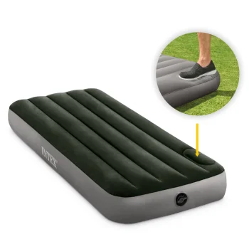 Intex 64760 piepūšamais matracis 191x76x25 cm ar iebūvētu kājas sūkni