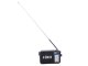 Pārnēsājams retro radio RDD RD-306 FM/AM ar lukturīti un X-BASS, melns