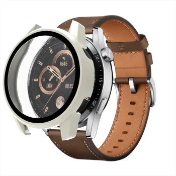 Защитное стекло с чехлом для Huawei Watch GT3 42mm Белое
