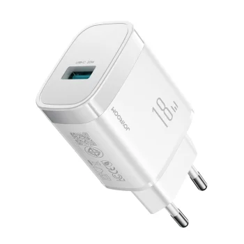 USB-A sienas lādētājs Joyroom JR-TF4 18W Balts