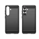 Карбоновый Силиконовый Чехол Xiaomi 15 Ultra Черный
