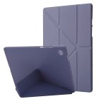 Samsung Galaxy Tab A8 10.5 (2021) (2022) (SM-X200/X205) V-fold Stand Silicone Book Case Cover, Purple | Vāks Maks Apvalks Pārvalks Grāmatiņa