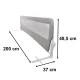 Fold Down Safety Bed Rail Guard 200 cm, Grey