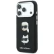 Чехол Karl Lagerfeld Saffiano Karl&Choupette для iPhone 18 Pro / 17 Pro с ремешком, черный