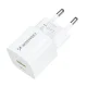 Wozinsky WWCEAC GaN USB-A un USB-C 33W lādētājs, balts