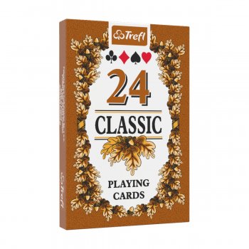 MUDUKO Trefl Classic Plastikāta spēļu kārtis, kāršu komplekts, kava - 24 gb. | Plastic Playing Cards